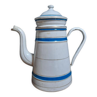 Old enameled coffee pot