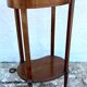 Four-legged oval gueridon with crotch or side table