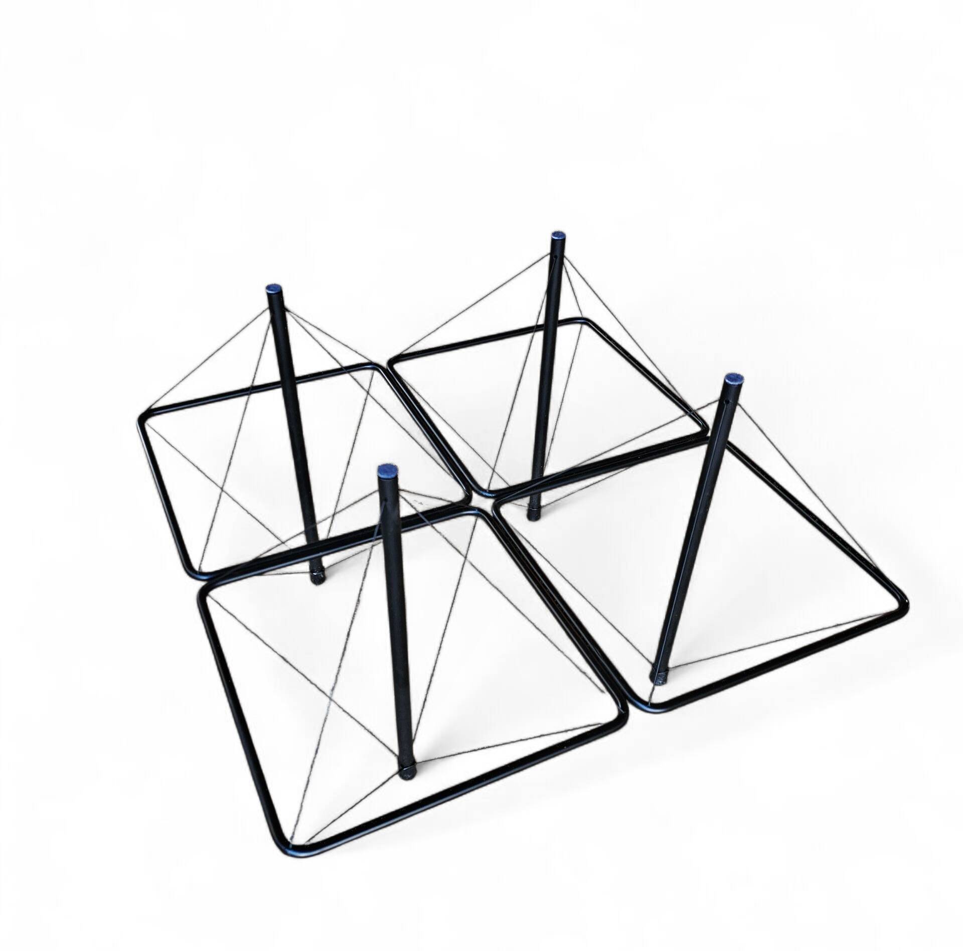 Rare wire coffee table 1980s