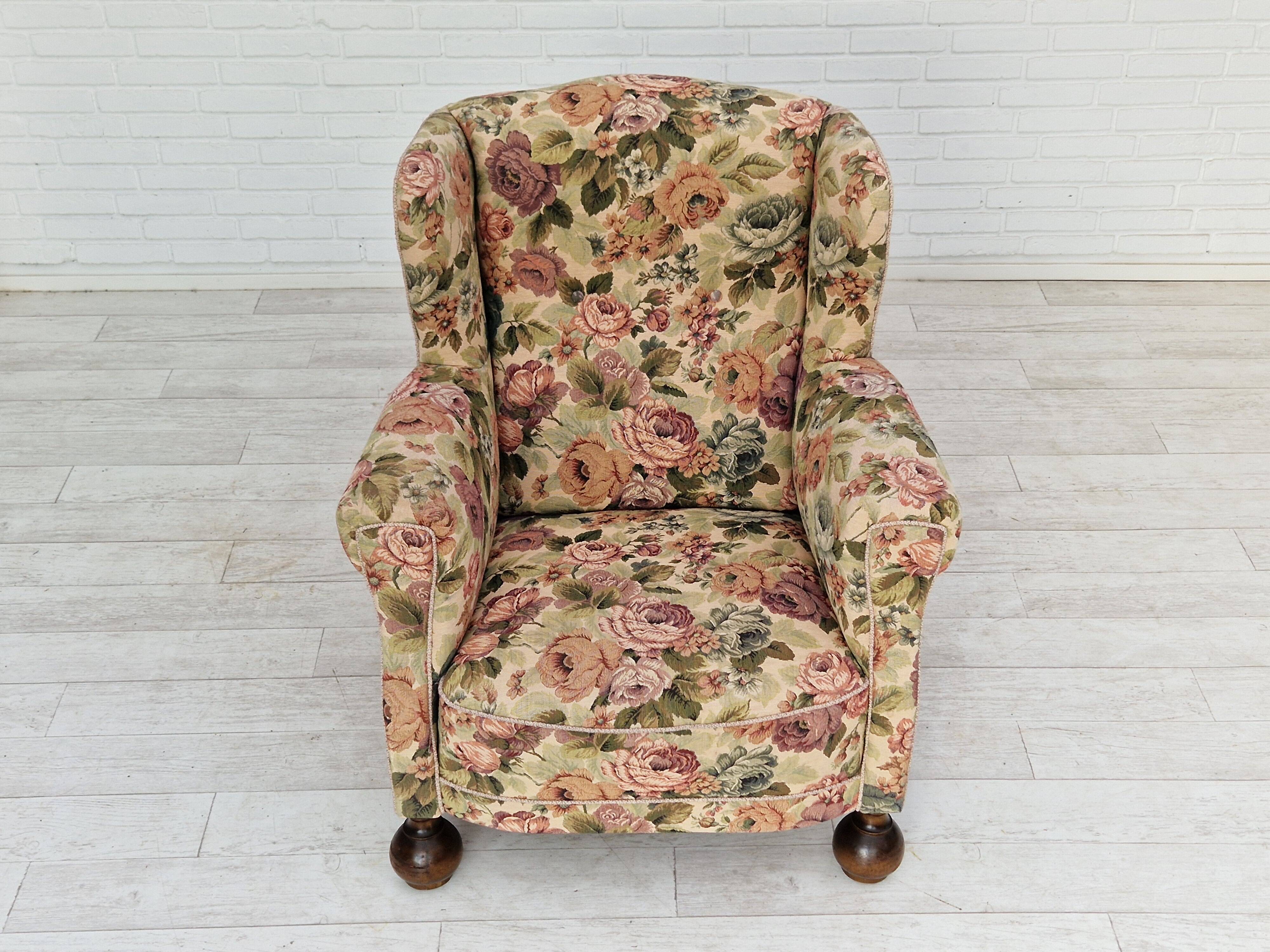 1950s danish vintage relax armchair in fabric
