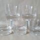 Glasses with thick bottom water or vintage spirits 70
