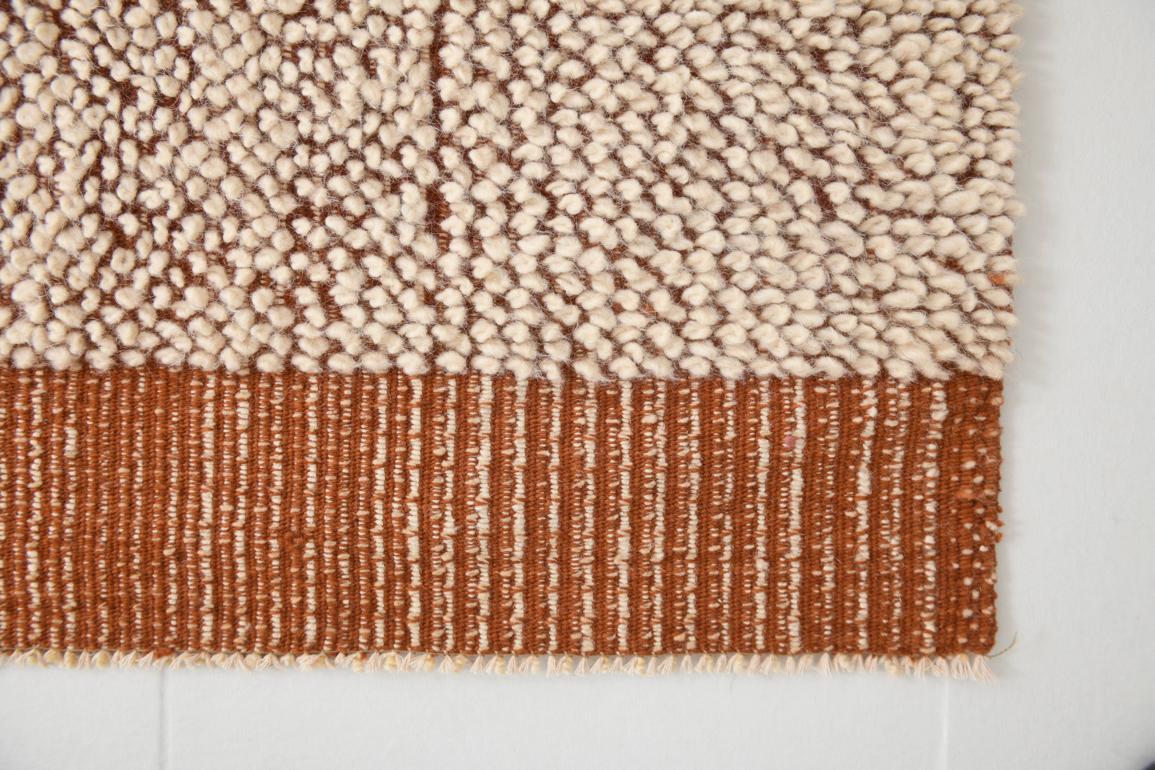 8x11 Terracotta & Beige Vintage Kilim Rug, 260x350Cm