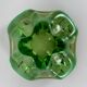 Empty ashtray green glass pocket Murano