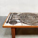 Danish teak ceramic vintage coffee table side table Ox-Art Trioh
