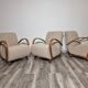 Armchairs from Jindrich Halabala, 1940s, Set of 3
