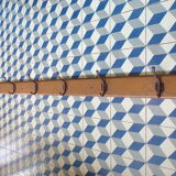 School coat rack bar 7 hooks