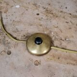 Lampadaire bobine en chêne français, 1970s