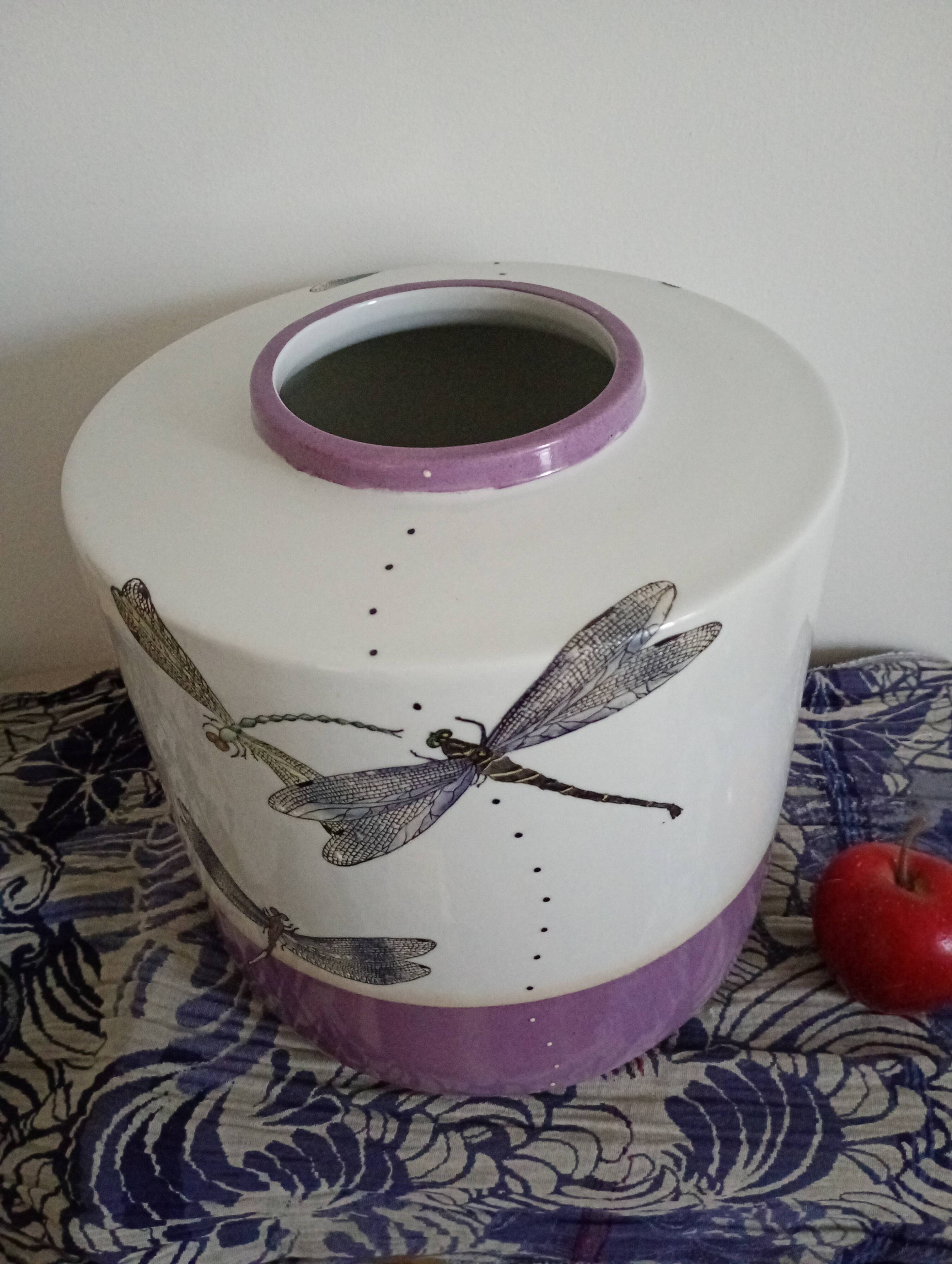 grand vase libellules Fabienne Jouvin.Asiatides 1999