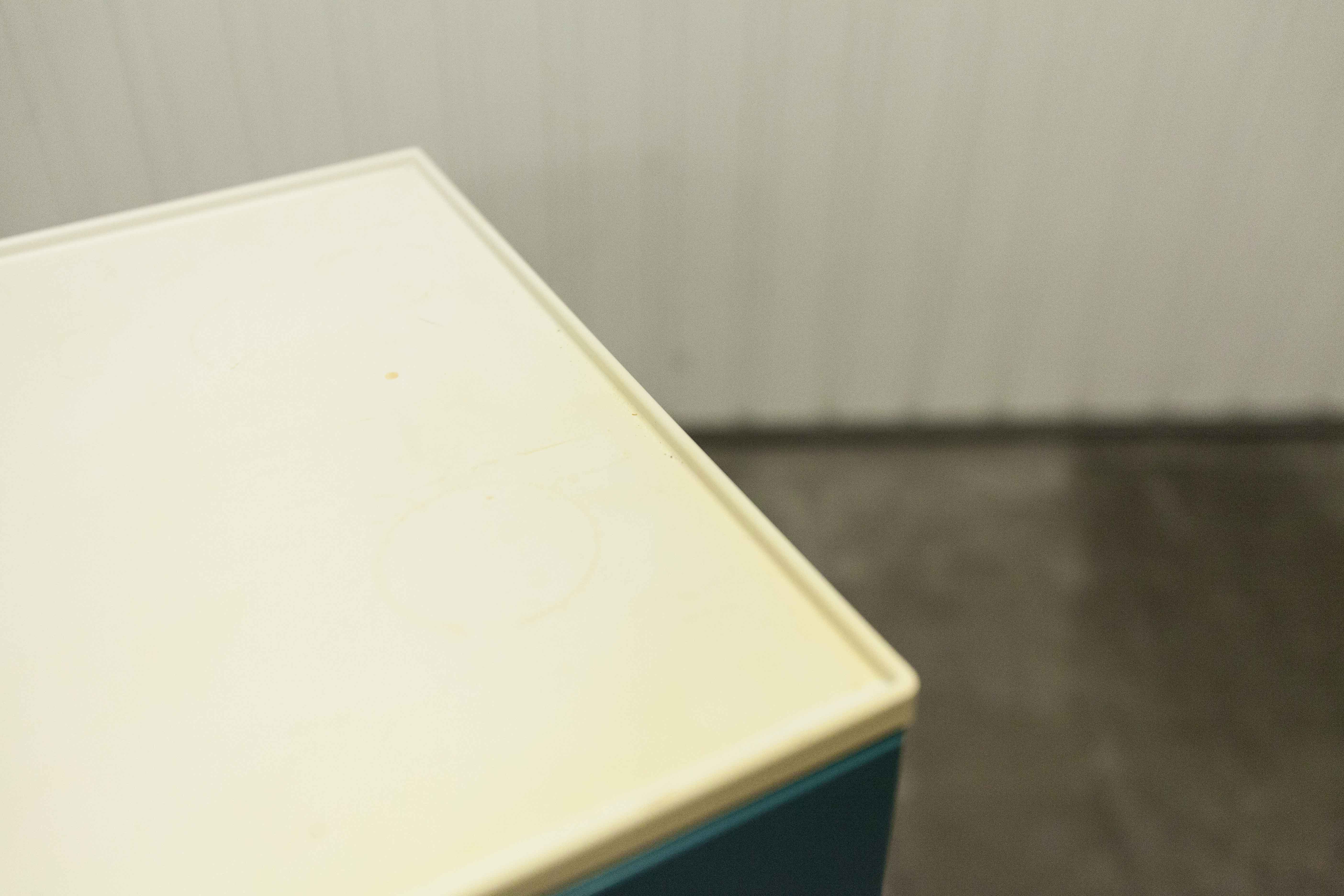 Commode vintage bleu canard 1970