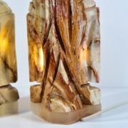 Paire de lampes de chevet en onyx
