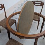 Interwar Italian Rationalist Set: Table & 4 Chairs