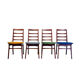 Four elegant chairs from the mid-20th century