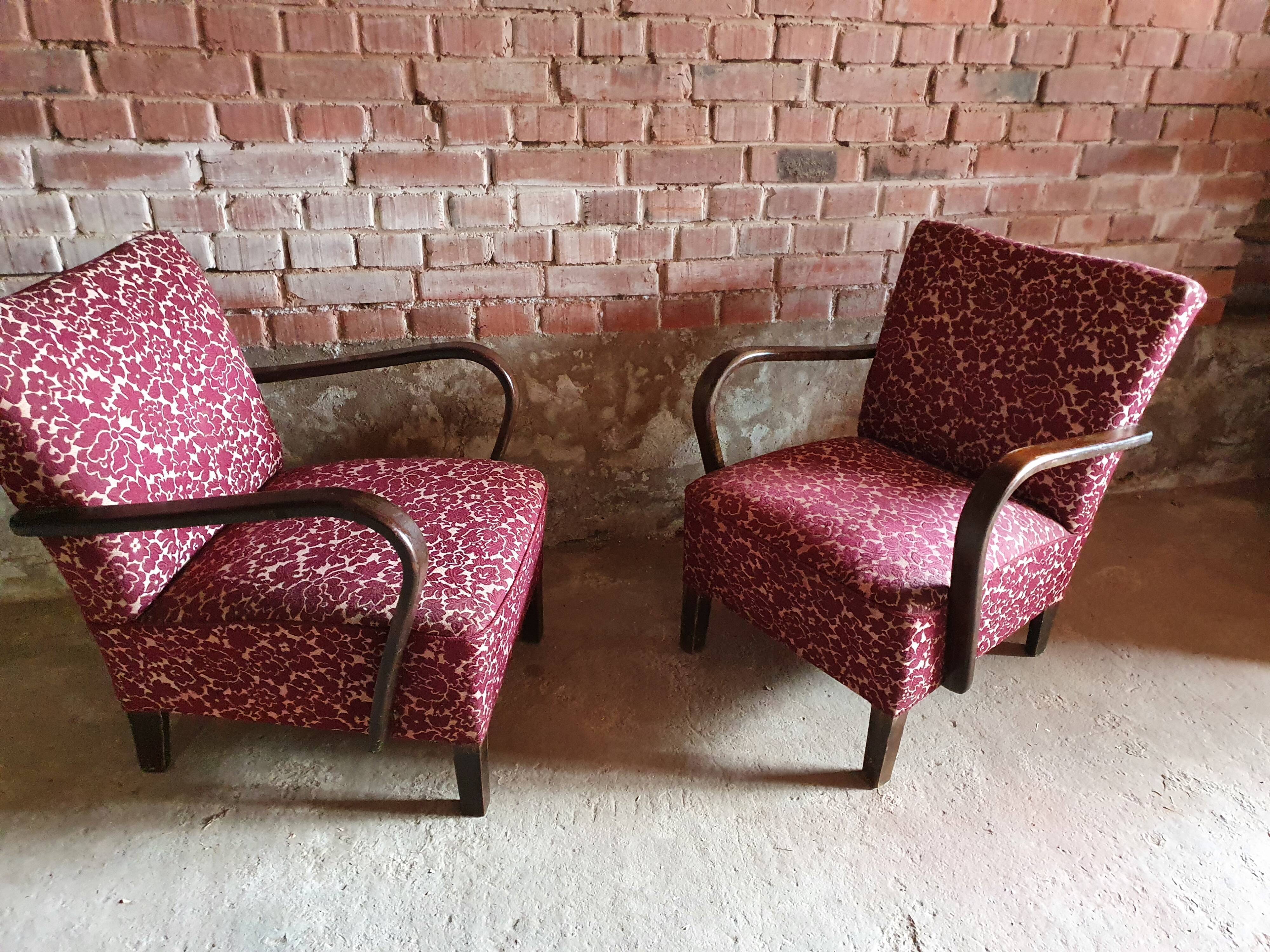 Paire de fauteuils 1950