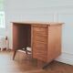 Bureau scandinave vintage rénové, années 50-60