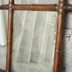 Faux Bamboo Mirror in Wood and Aged Mirror, Early 20th Century