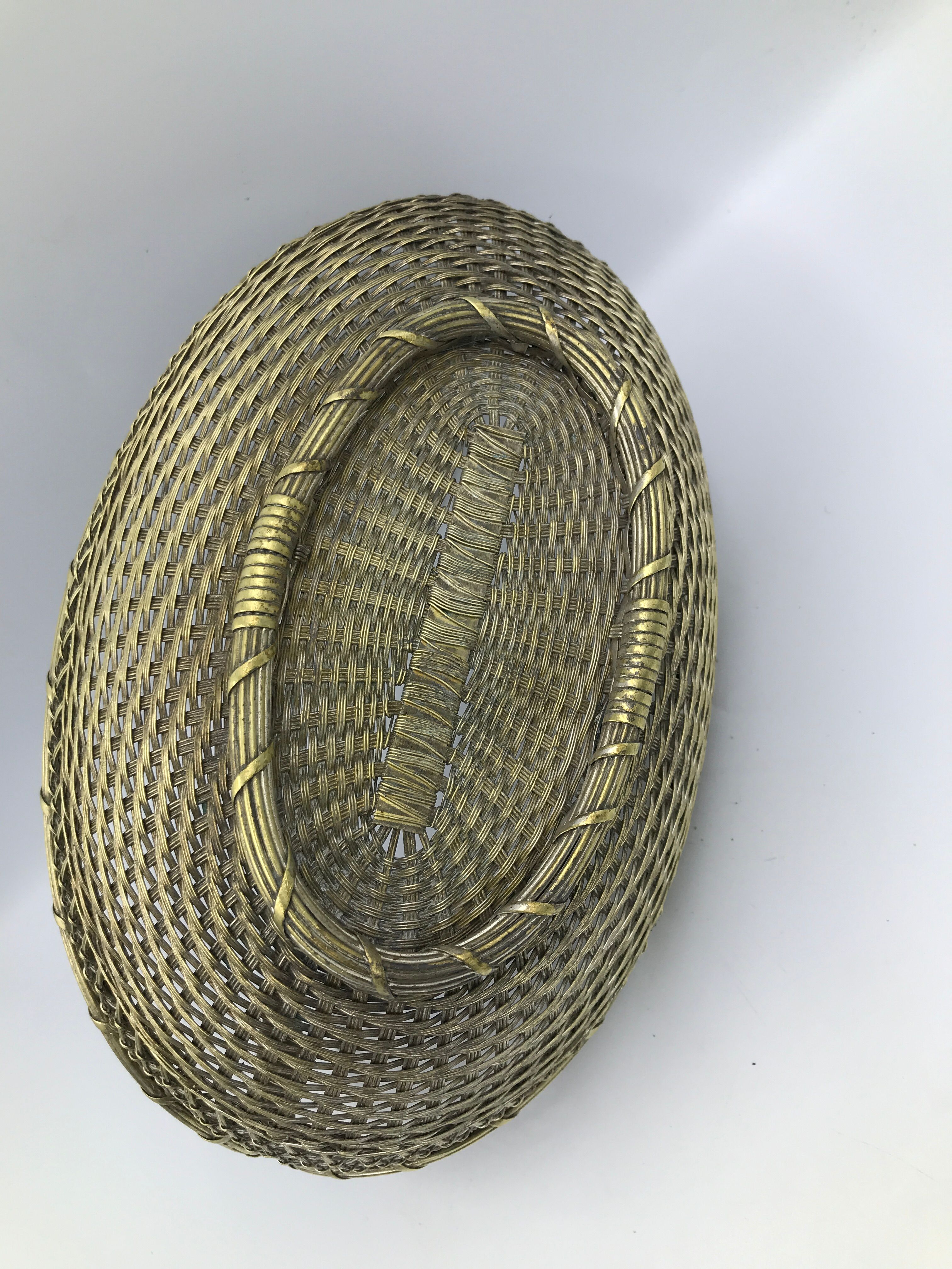 brass basket with handle year 60