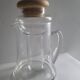 Borosilicate glass pitcher with infuser and wooden lid #PIMR