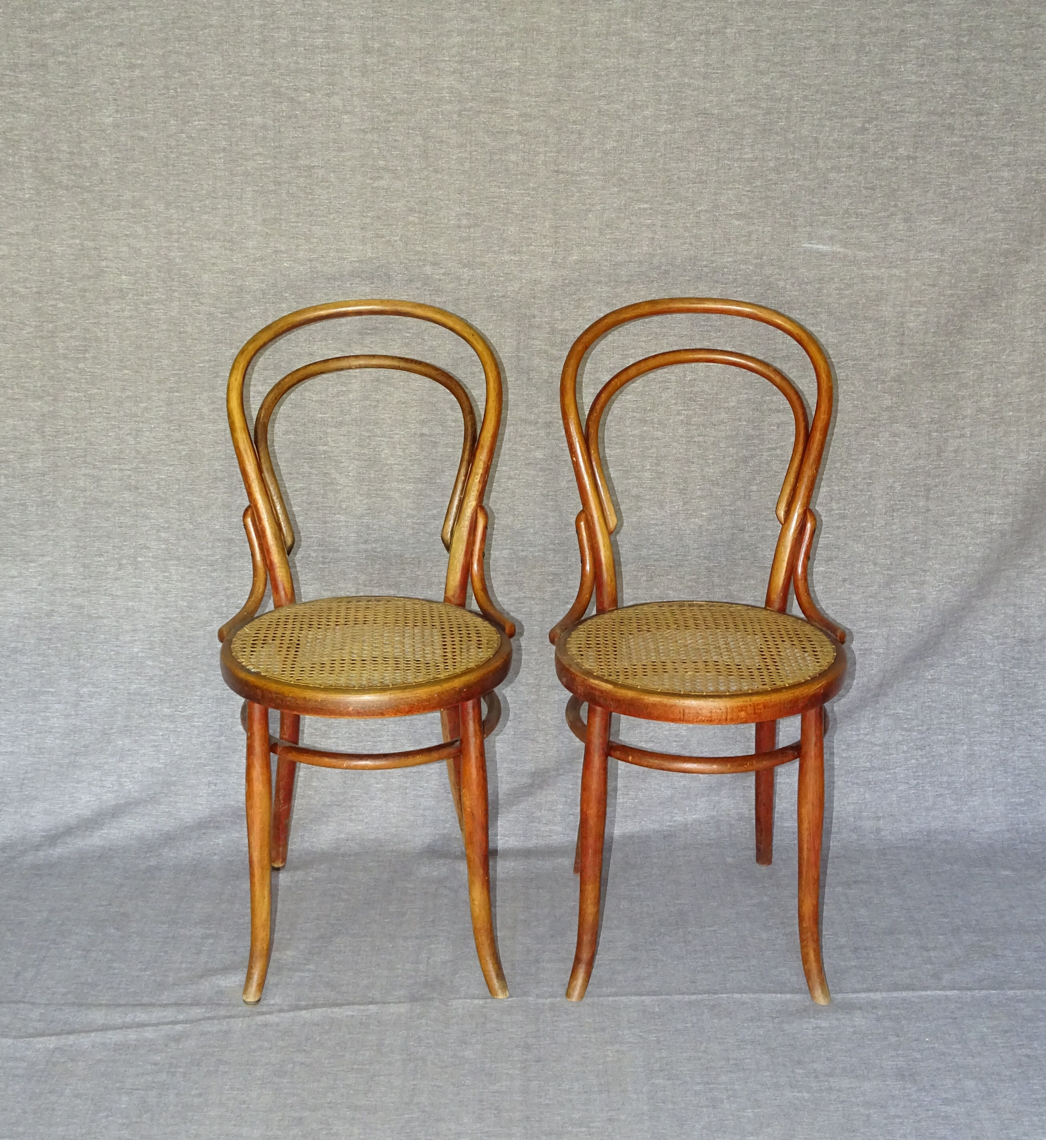 6 bistro chairs N° 14 canned, by Turpe Dresden 1890