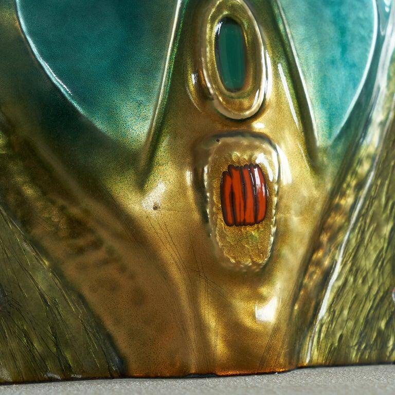 Franco Bastianelli enamelled mask for Laurana Pesaro