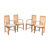 Set of 4 Danish dining chairs by Hans J. Frydendal for Boltinge Stolefabrik