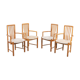 Set of 4 Danish dining chairs by Hans J. Frydendal for Boltinge Stolefabrik