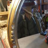 Art Deco oval mirror 46x36cm