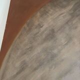 Tableau peinture huile toile portrait femme robe dentelle xixème 19ème merl