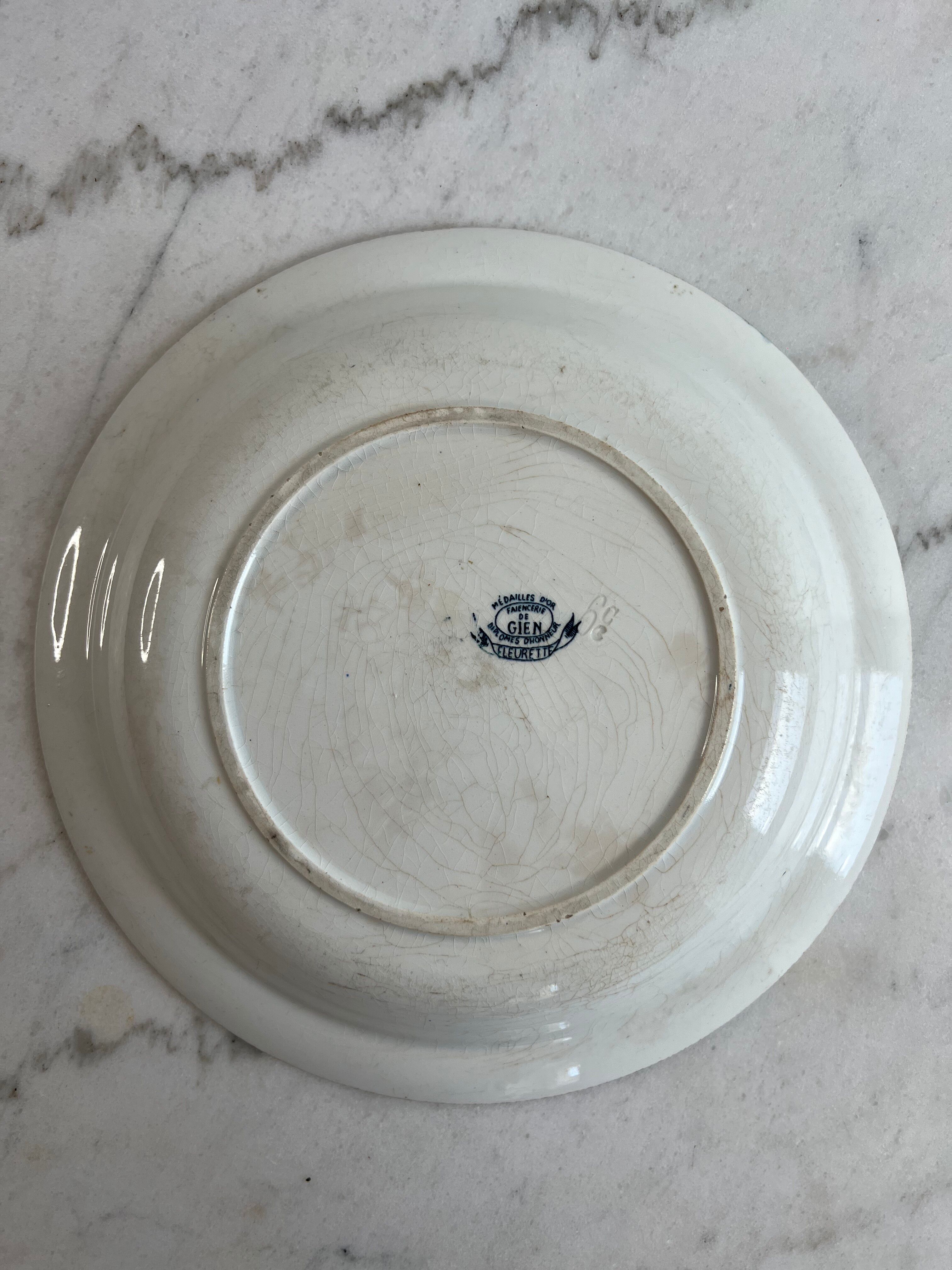 Gien ironstone Fleurette presentation plate