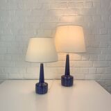 Paire Lampes de table en céramique, Palshus, Per Linnemann-Schmidt