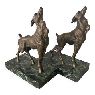 Art deco limousin bookends