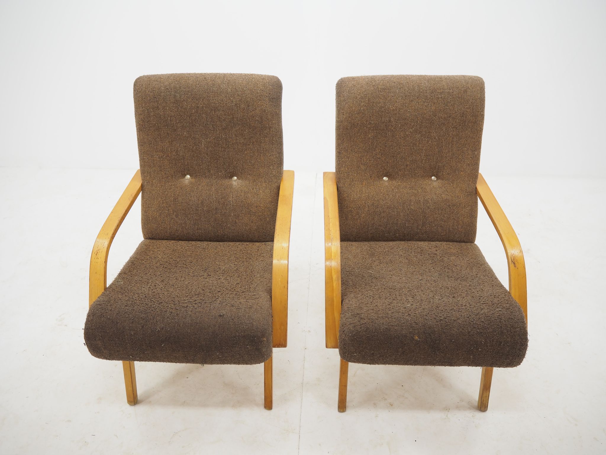 Pair of armchairs, Czechoslovakia, 1960