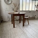 Round oak table 1950