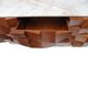 Buffet de style brutaliste en bois massif et marbre de Sienne