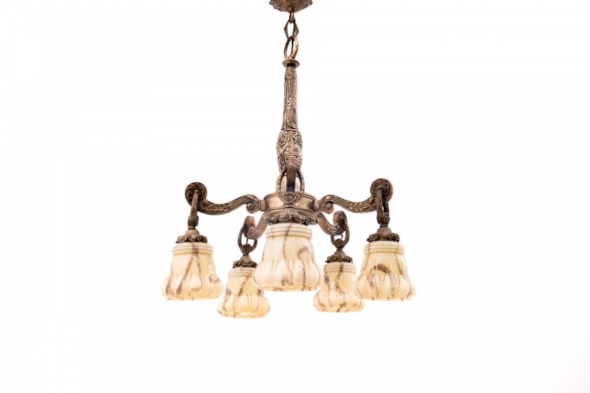 Chandelier from Poland, 1940s
