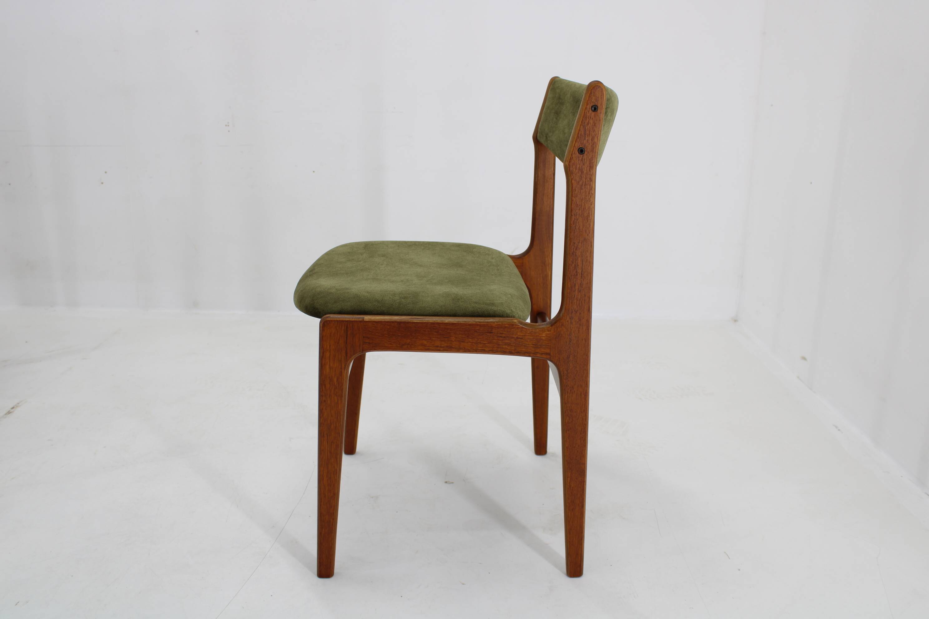 1960s Set of Six Danish Teak Dining Chairs , Restored