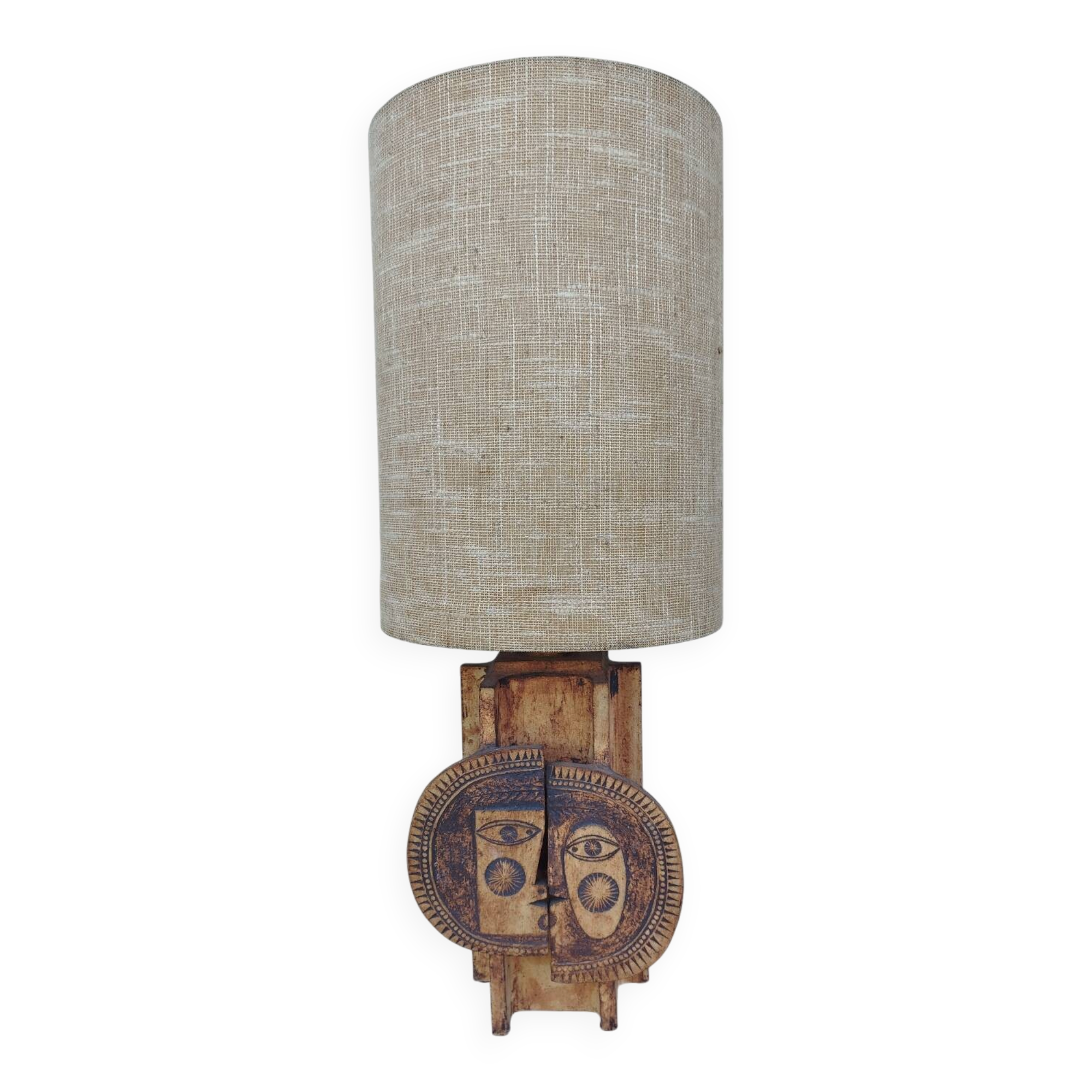 Ceramic lamp R. CAPRON & J. DERVAL Vallauris