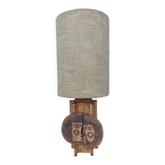 Ceramic lamp R. CAPRON & J. DERVAL Vallauris
