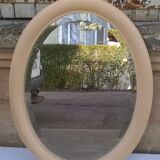 Art deco-style oval mirror 71x56cm