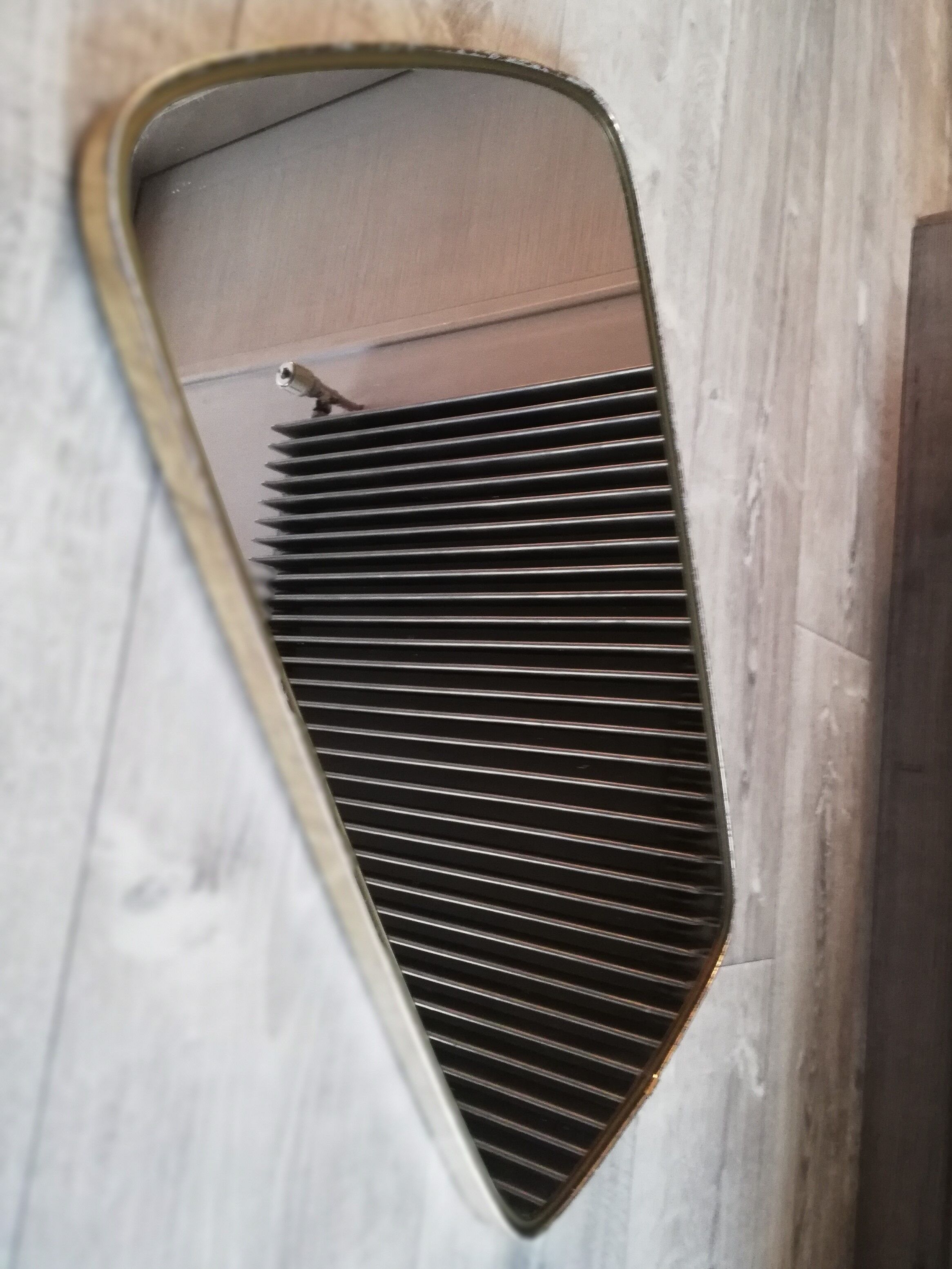 Mirror freeform asymmetrical modernist 50 60 s 57x36cm