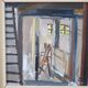 Eric Julius Svensson, Swedish Modern Composition, 1970s, Oil on Canvas, Framed