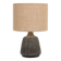 Rare handmade Søholm ceramic table lamp with jute lampshade / Mid-century Danish modern design / 1960s/1970s
