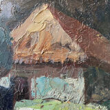 Oil painting on wood panel Basque Country Maurice Vagh Weinmann