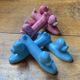 Ceramic poodle knife rest