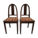 Paire de chaises art deco en acajou
