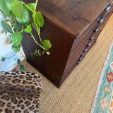 Vintage wooden architect's professional furniture