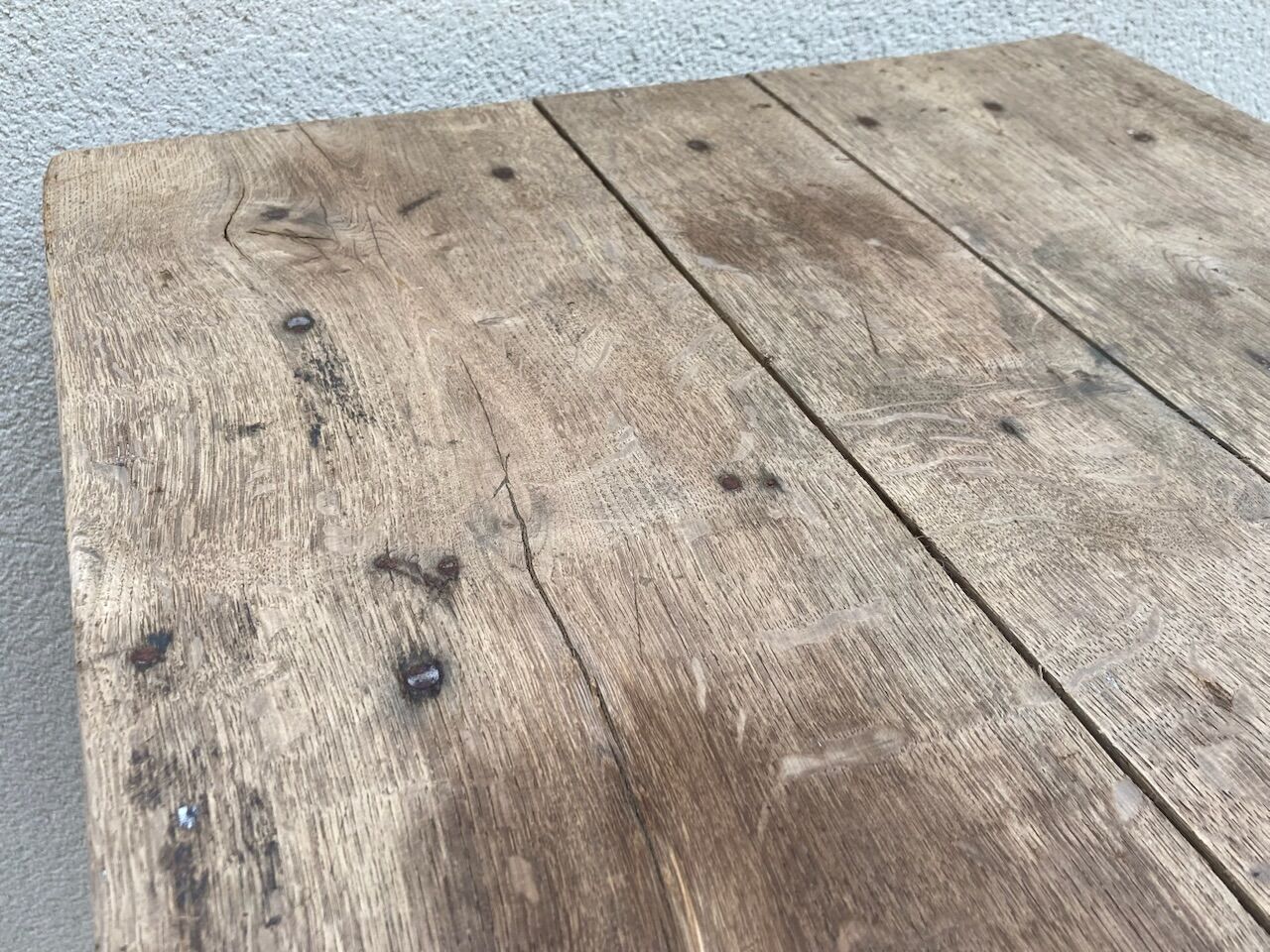 Antique solid wood table
