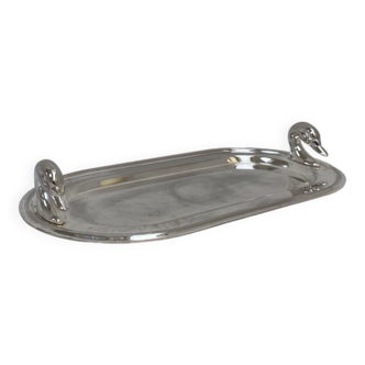 Silver metal dish