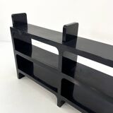 Modular black shelf by Olaf Von Bohr for Kartell, 1970