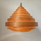 Midcentury Veneer Pendant in style of Hans-Agne Jakobsson, Denmark, 1970s