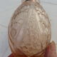 hyacinth vase molded glass rosaline art deco motifs signed Joma